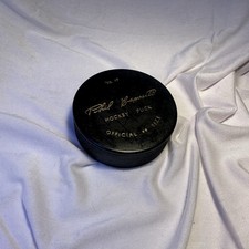 1970s Phil Esposito No. 49 Boston Bruins Official Size Souvenir Hockey Puck picture