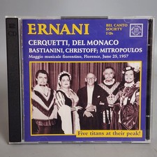 Verdi: Ernani - Cerquetti, Del Monaco, Bastianini, Christoff - Mitropoulos 2CD picture