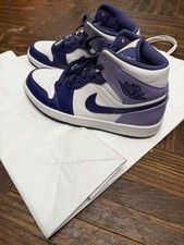 Jordan Air Jordan 1 Mid Sky J Purple/White Leather Mid Top Sneakers DQ8426-515 picture