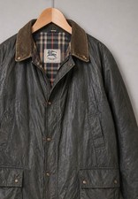 Vintage Original Burberrys Wax Jacket England Collection Barbour Style | Size M picture