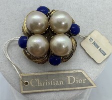 Vintage Christian Dior Germany 1964 Brooch by Henkel Grosse With Tags-Rare picture