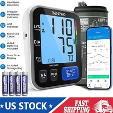 RENPHO Blood Pressure Monitor Home Use Bluetooth Smart BP Machine Gift for Mom picture