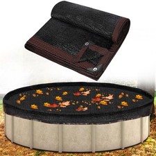 33ft Leaf Net Pool Covers for Above Ground Pool - 33 Feet Winter Cover Mesh C... picture
