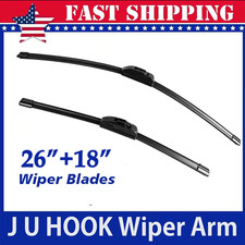 OEM Quality Windshield Wiper Blades Streak-Free Spotless 26inch+18inch 2 in Pack picture
