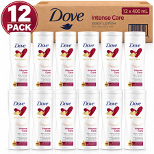 12pk Dove Body Lotion Dry Skin Nourishing Intense Body Care 400ml 13.5 oz 1 CASE picture