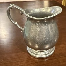 Vintage RWP Wilton-Columbia Armetale Pewter 3.5” Creamer Jug Pitcher USA picture