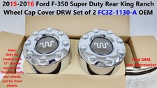 15 - 16 Ford King Ranch F350 SD Rear Wheel Cap Cover DRW Set of 2 FC3Z-1130-A picture