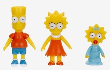 3 Simpsons Bendable Toy Figures Bart Lisa & Maggie Simpson Limited Edition 4” picture
