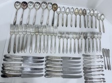 1936 /1951 VTG King Edward National Silver Co 67 Piece Silver Plated Silverware picture