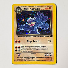 Dark Machamp 10/82 Team Rocket Holo Rare Unlimited WOTC 2000 Pokemon TCG MP picture