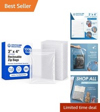 2 Mil 1000 Count Clear Reclosable Zip Bags - Perfect for Home & Business picture