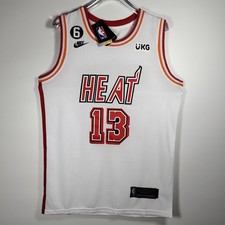 Bam Adebayo #13. White. Sewn version. Custom Jersey. Men's Sizes S–2XL picture