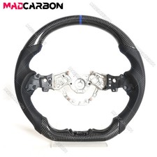 Real Carbon Fiber Steering Wheel Fit 2023-2026 Nissan Z 400Z RZ34 Blue Stitching picture