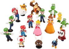 18 pcs Super Mario Brothers Action Figures Toys, Super Mary Mini Action Figures picture