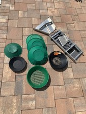 Honcoop Aluminum Gold Highbanker Sluice Box Miner's Moss Riffles Pans Kit Set picture
