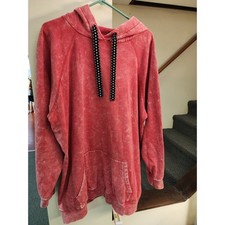 Torrid Sz 4xl Womens Pink Mineral Wash Pullover Hoodie picture