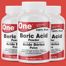 Arymar 100% Pure Boric Powder Granulated, Multi-Purpose Cleaner 4 oz (3-Pack) picture