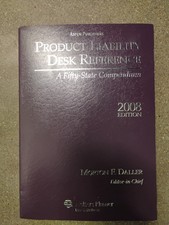 Product Liability Desk Reference (A Fifty-State Compendium) 2008 Edition  picture