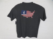 Johnnie-O Shirt Mens Small Coal Pocket Tee USA Freedom Flag Graphic JMST1090JO picture