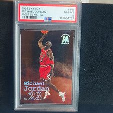SkyBox 1998-99 Molten Metal Supernatural Michael Jordan #141 PSA 8 Bulls picture