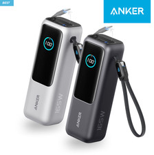 Anker 25K 165W Power Bank, 25000mAh 100W Fast Charging, Silver/Black 100% new picture