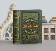 Rare Antique Old Book German Cookbook 1903 Kitchen Recipes Fairy Tale Gnomes ⭐ picture