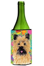 Caroline's Treasures SC9455LITERK Cairn Terrier Easter Eggtravaganza Wine Bottle picture