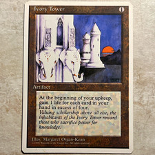 Wizards of the Coast Ivory Tower MTG Core Set Alternate 4th Edition Rare 1995 NM picture