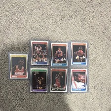 1987-88 Fleer NBA Basketball Card Lot (6) Barkley Price Ewing Olajuwon Malone picture