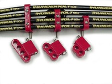 Taylor Cable 42522 V8 Vertical Wire Loom Kit Red 7-8mm Spark plug wire separator picture