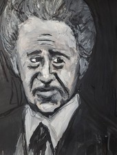 Original OOAK Portraiture Painting Of NICKY SCARFO. Portrait. Signed. Handmade. picture