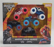 Monster Jam Marvel Super Heroes 5-Pack Monster Trucks Toy Vehicles SEE DETAILS picture