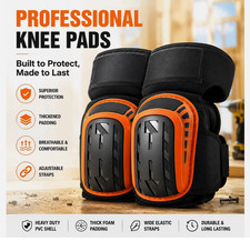 2Pcs Foam Gel Knee Pads with Anti-Slip Straps Professional Knee pads for Work US picture