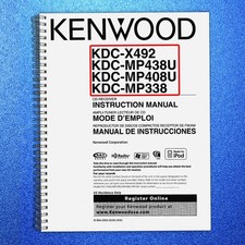 KENWOOD KDC-X492 KDC-MP438U 408U 338 CD-Receiver Instruction Manual CLOSURE picture
