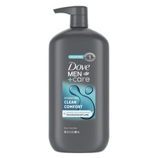 Dove Men+Care Clean Comfort Body & Face Wash 30 oz, Dry Skin Hydration picture