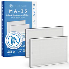 Medify MA-35 Genuine Replacement Filter : H13 HEPA, and Activated Carbon for 99. picture