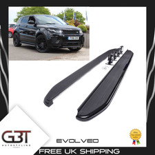 For Range Rover Evoque Dynamic Side Steps Running Board Aluminium OE Style Black picture