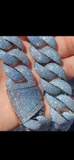 Luxury Miami Cuban Link Chain 24MM Heavy Fully Iced Custom Piece 24”  picture