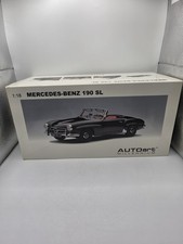 AUTOart Millennium 76118 Mercedes-Benz 190 SL 1:18 Black Factory Sealed NOS RARE picture