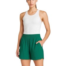 Athleta Echo Short Power of She Green Lined Pocket Shorts Women's Size 2 $79 picture
