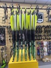 Greenacres 1 dozen Premium Spine Aligned Carbon Arrows by Victory w/ 4''Feathers picture