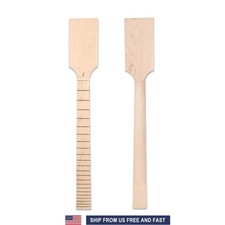 Paddle Head 24 Fret 25.5inch Maple Guitar Neck Maple Fretboard Guitar Part picture