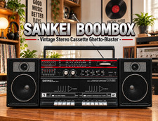 SANKEI BOOMBOX 🌈RaRe🌈 Vintage Stereo Cassette Tape picture
