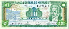 Nicaragua 10 Córdobas 1990  aUNC picture