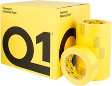 Q1 - 1-1/2 inch (36mm X 55m) Premium High Performance Yellow Masking (24/CS) picture
