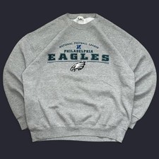 2001 Philadelphia Eagles grey crewneck sweatshirt reprint VK15888 picture