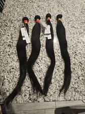 Unprocessed Virgin Straight Sew In Weave 100% Human Hair Natural Black Bundle picture