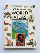 Reader's Digest Children's World Atlas 1992 Hardcover Illustrated World picture