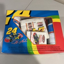 VTG Vintage 1996 Jeff Gordon 24 NASCAR Party Cups Tablecloth Napkins Plates NEW picture