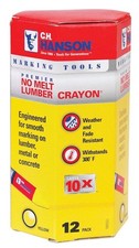 C.H. Hanson 4.5 in. L x 0.5 in. W Lumber Crayon Yellow Metal 12 pc. (Pack of 12) picture
